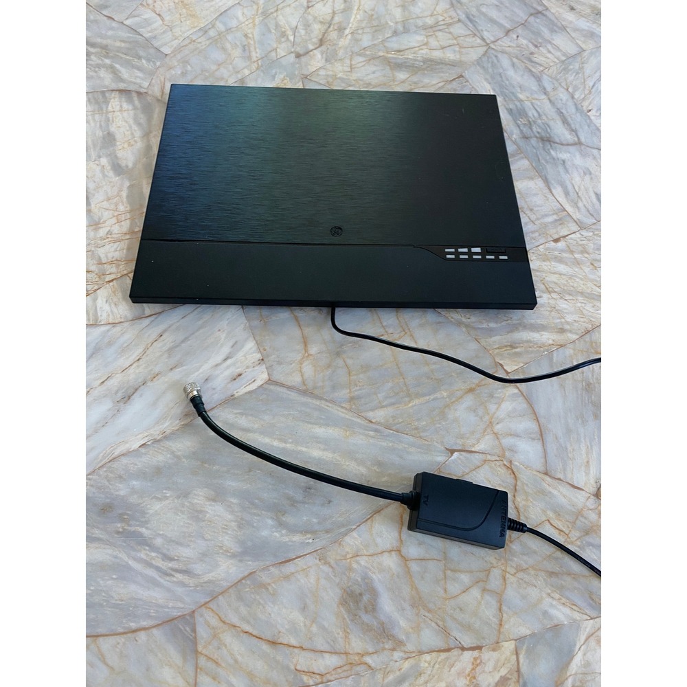 GE Indoor HD Digital TV Antenna Amplified Flat Panel Brushed Black 40529
